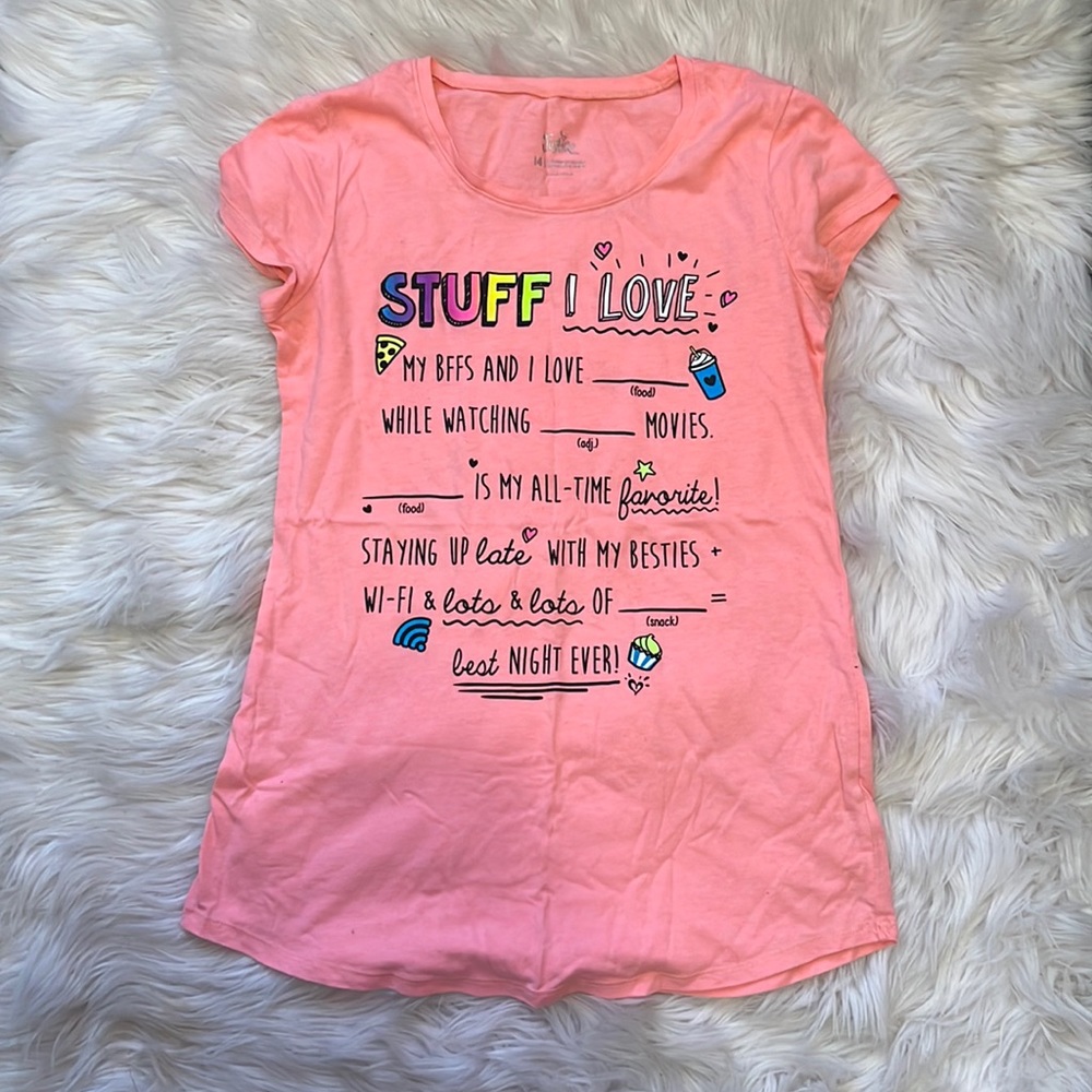Justice “Stuff I Love” T-Shirt